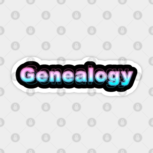 Genealogy Sticker by Sanzida Design